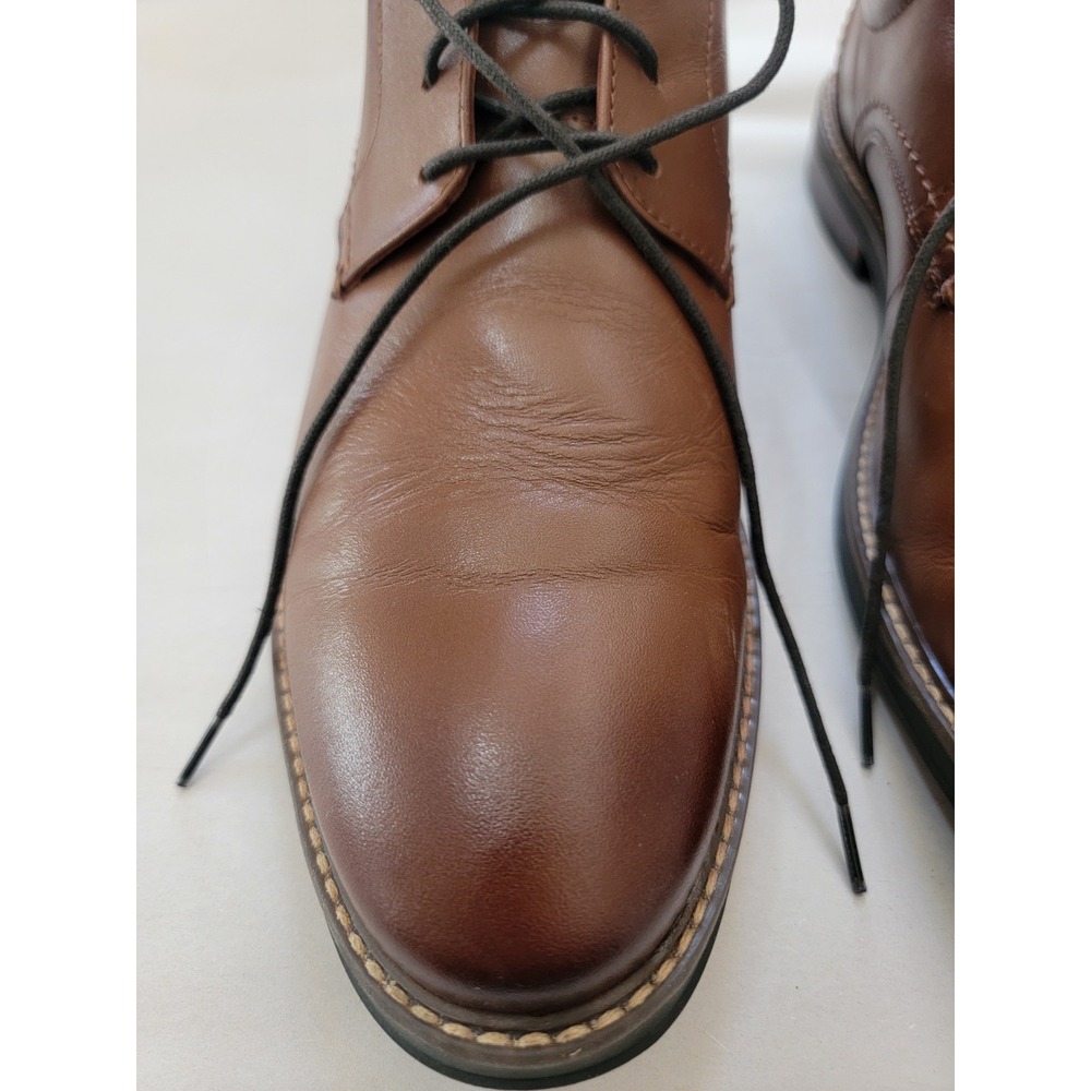 Nunn Bush Men's Westfield Cognac Comfort Plain Toe Oxford Size: 10.5 - Picture 2 of 13